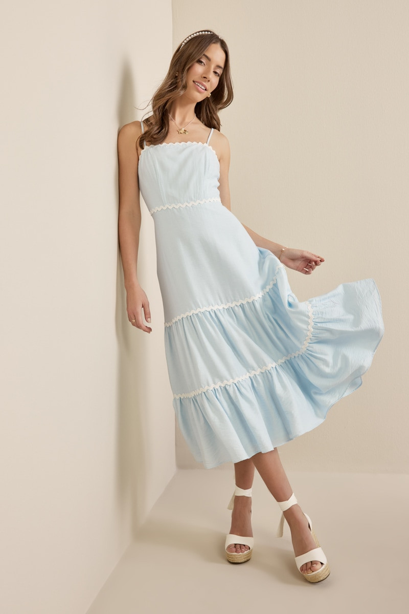 Emmilia Ric Rac Trim Maxi Dress