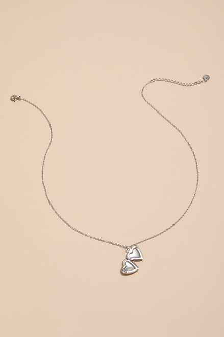 Iva Stainless Steel Silver Locket Pendant Necklace