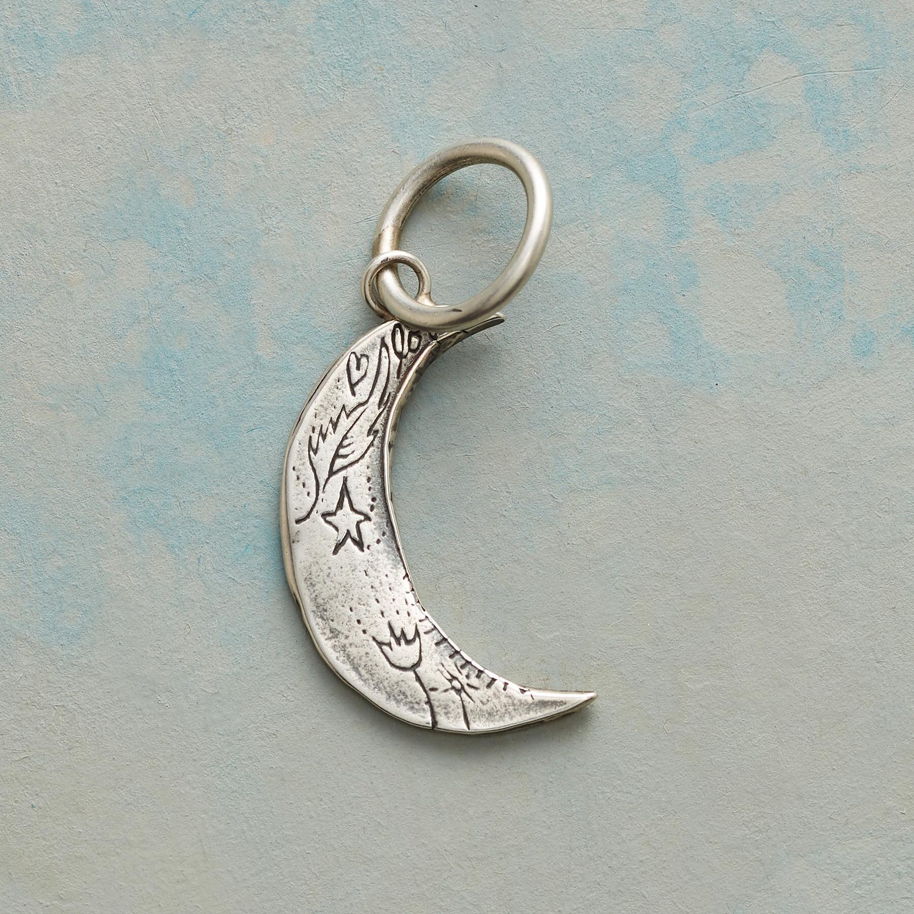 Magic Moon Charm, Sterling Silver