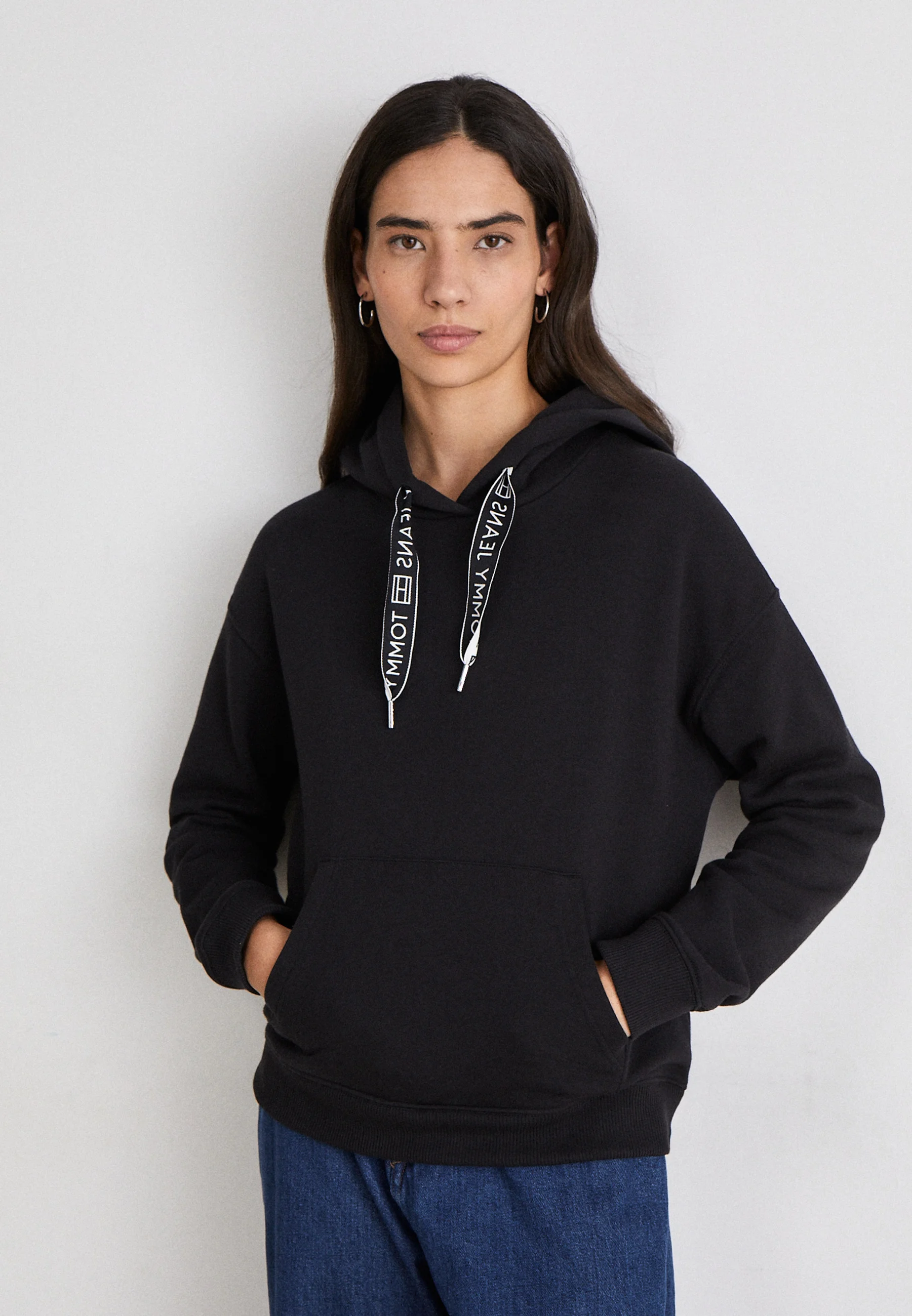 Jeans LOGO DRAWCORD HOODIE - Felpa