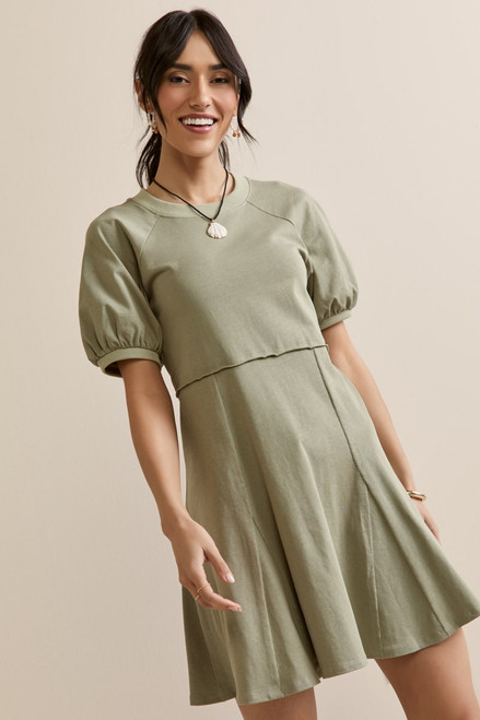 Helena Crewneck Mini Dress