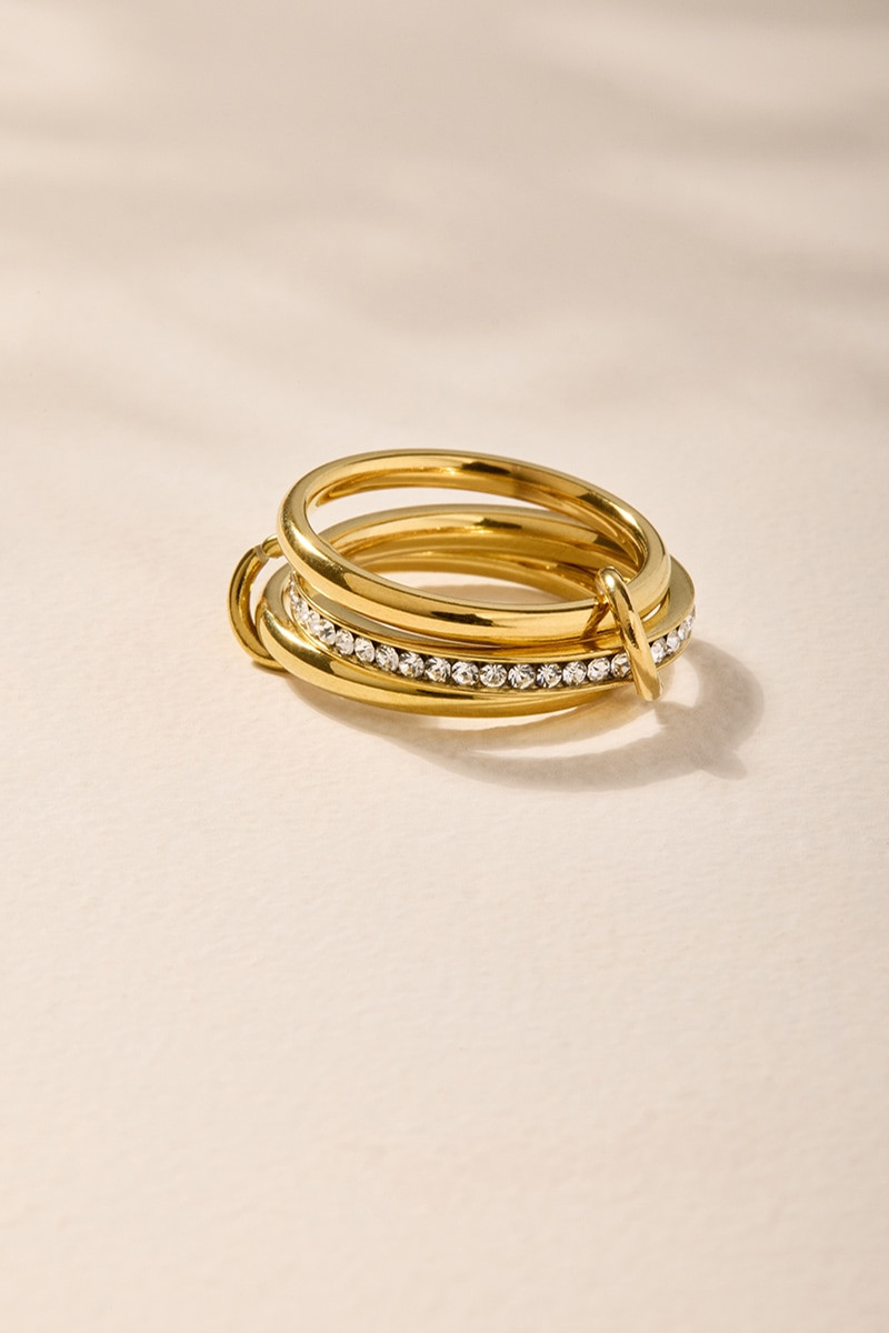 Cara Stainless Steel Interlocked Ring