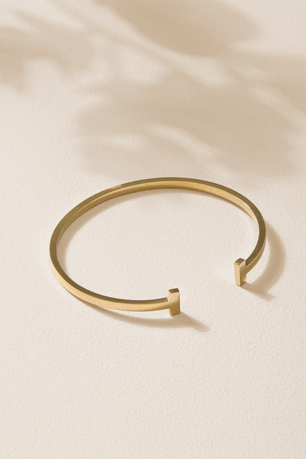 Mona Stainless Steel Open Cuff Bracelet