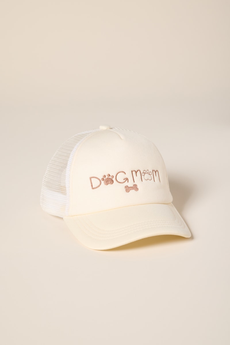 Dog Mom Embroidered Trucker Hat