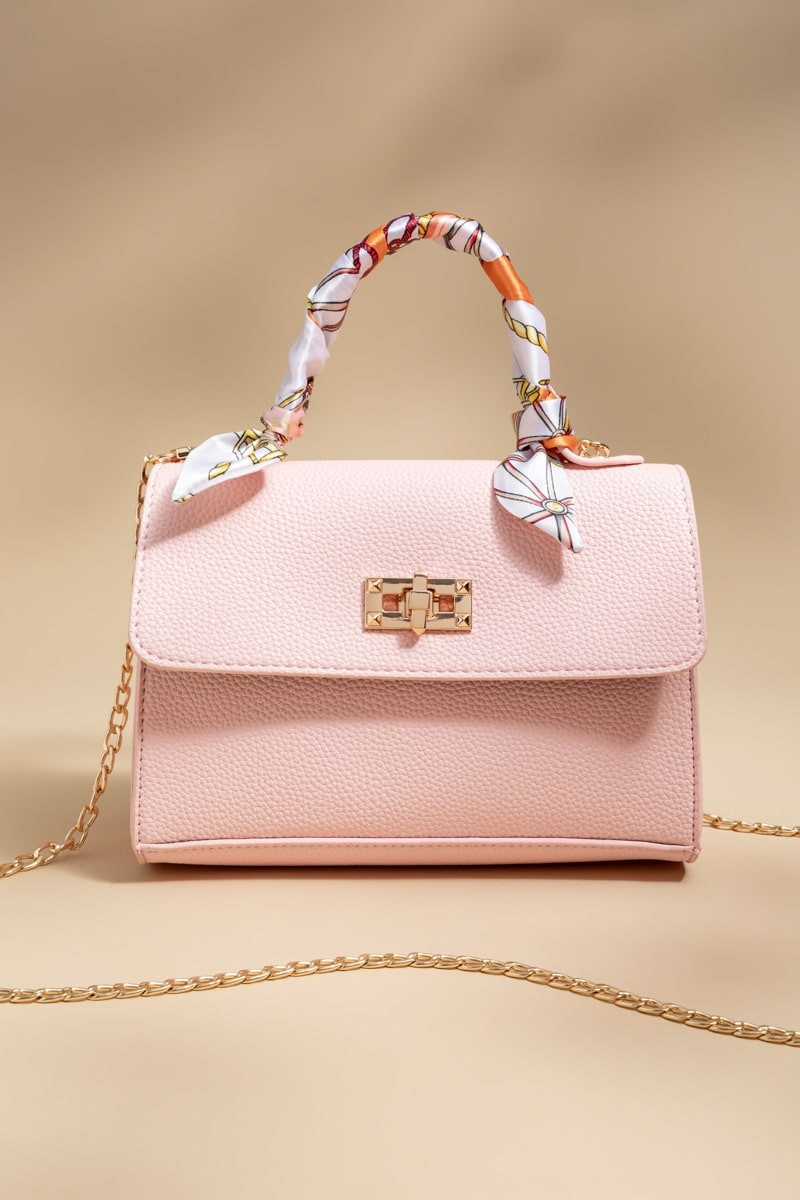 Shelly Scarf Handle Satchel Bag