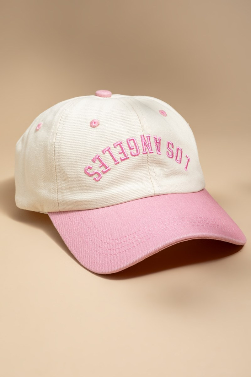 Upside Down LA Baseball Hat