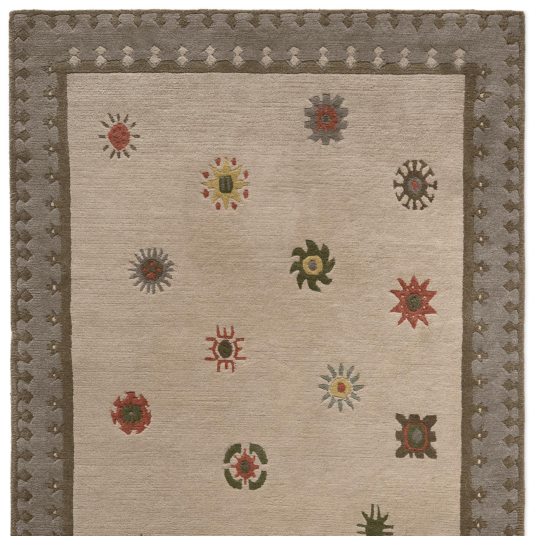Tibetan Sun Hand-Knotted Rug