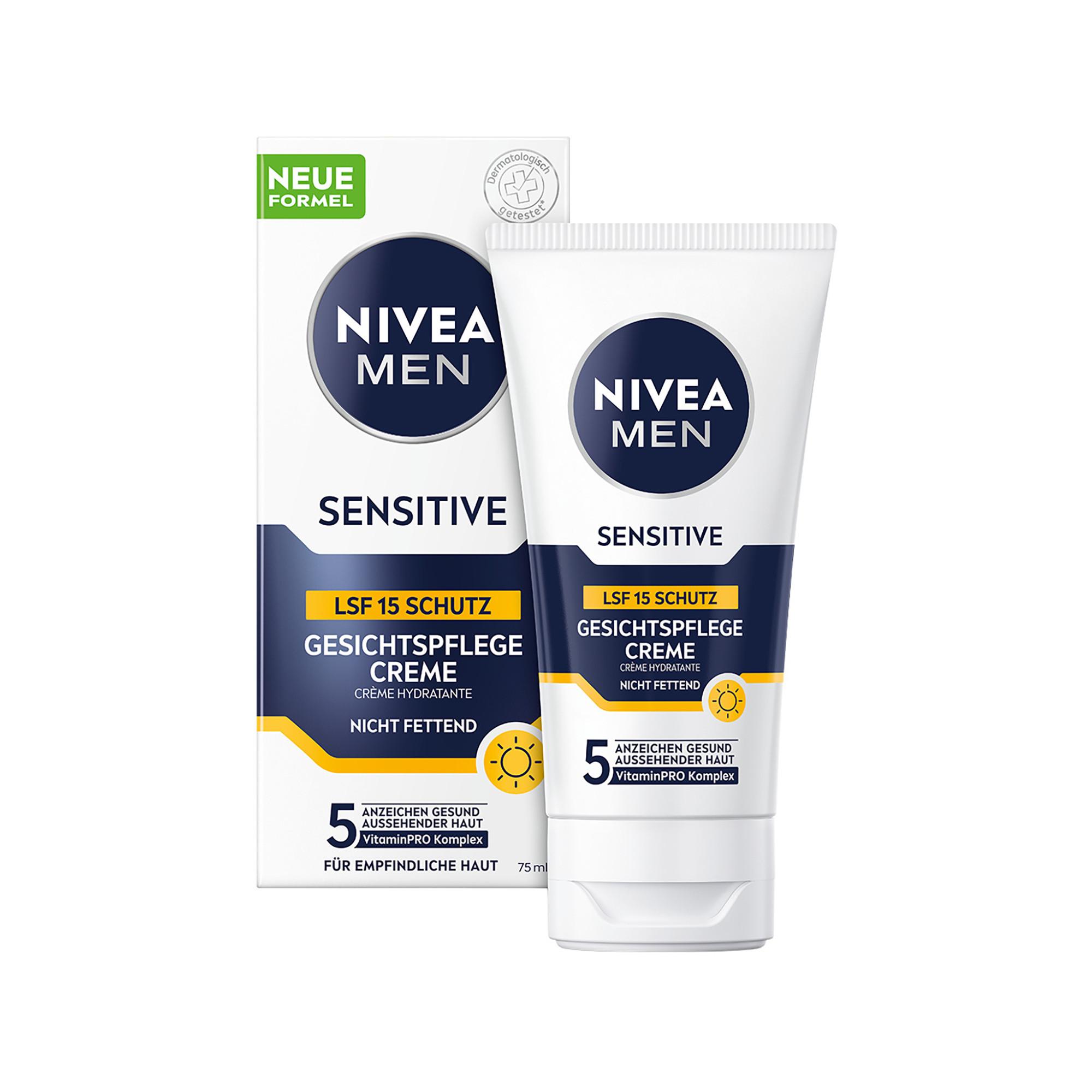 NIVEA Sensitive Gesichtspflege Creme LSF 15