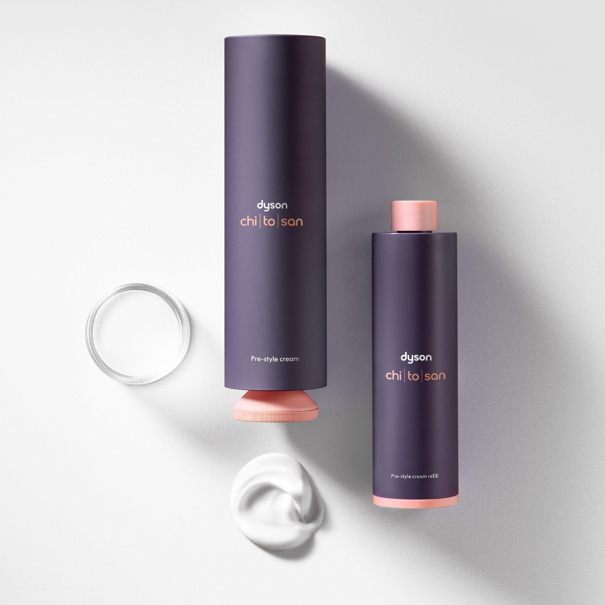 dyson Chitosan™ Pre-Style CreamGlattes bis welliges Haar, reichhaltige Pflege