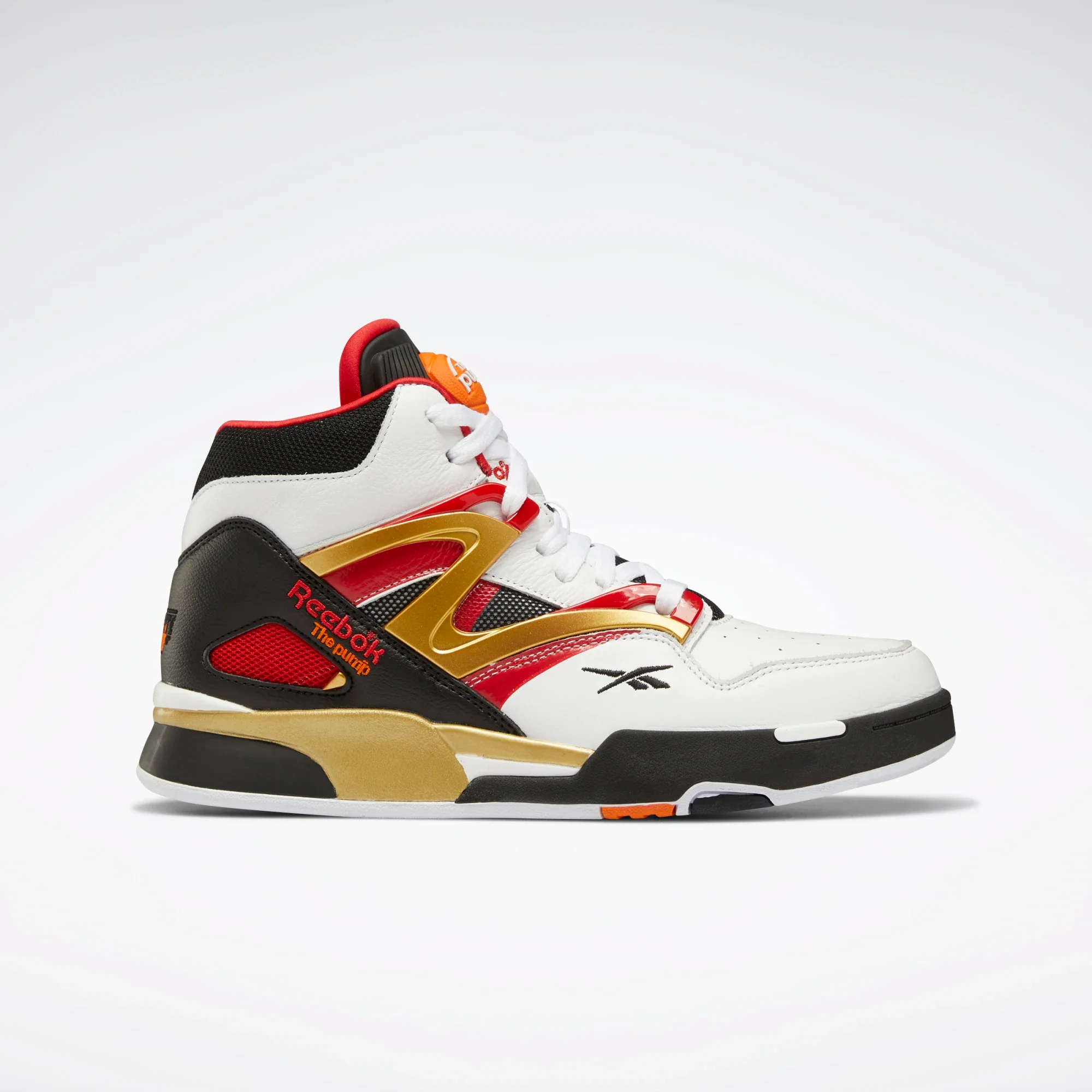 Final inventoryReebok Men's Pump Omni Zone II Basketball Shoes - Ftwr White / Black / Vector Red