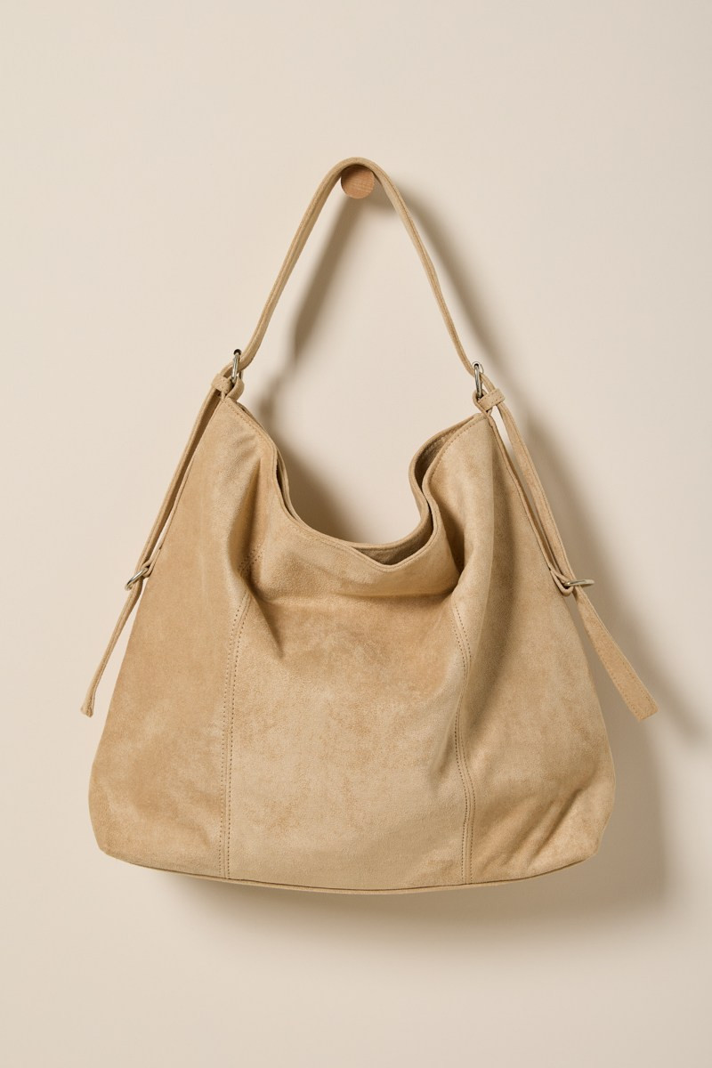 Alice Faux Suede Slouchy Tote Bag