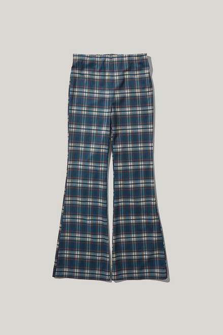 Hello Franki Plaid Wide Flare Pants for girls