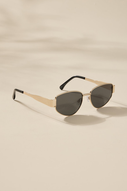 Monroe Metal Frame Oval Sunglasses
