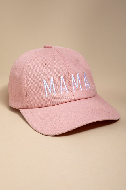 Mama Embroidered Script Baseball Cap