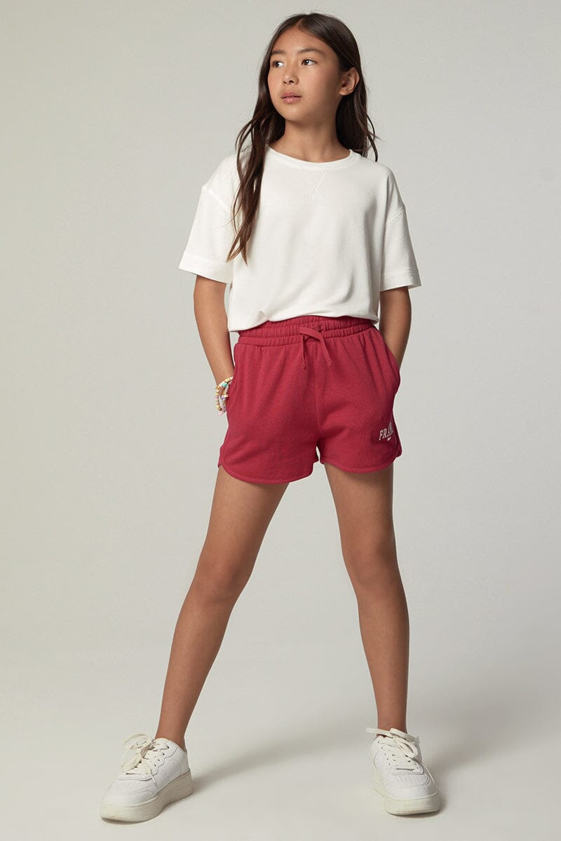 Hello Franki Franki Logo French Terry Short for girls