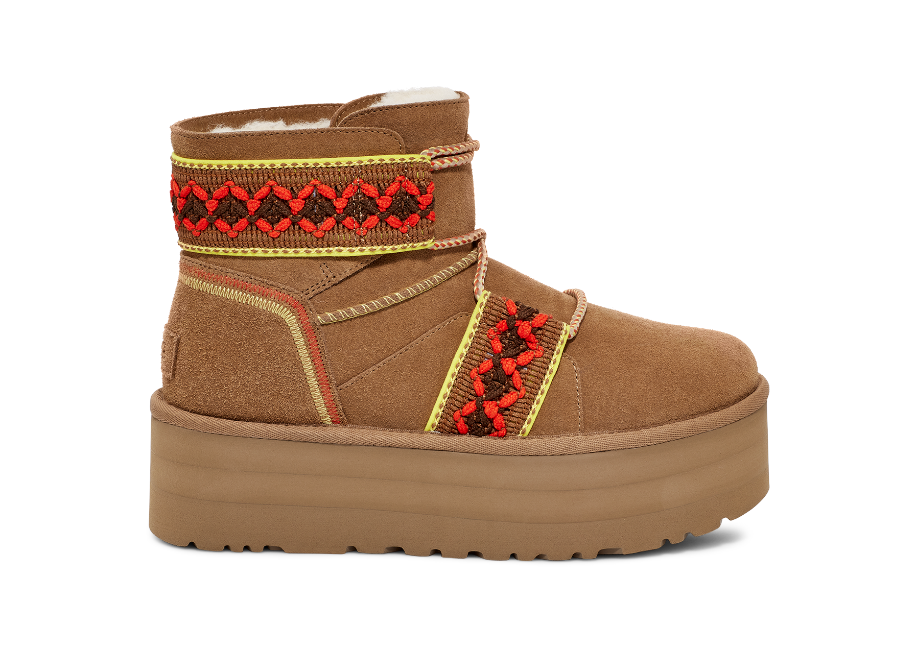 UGG®  Classic Mini II Braid Platform