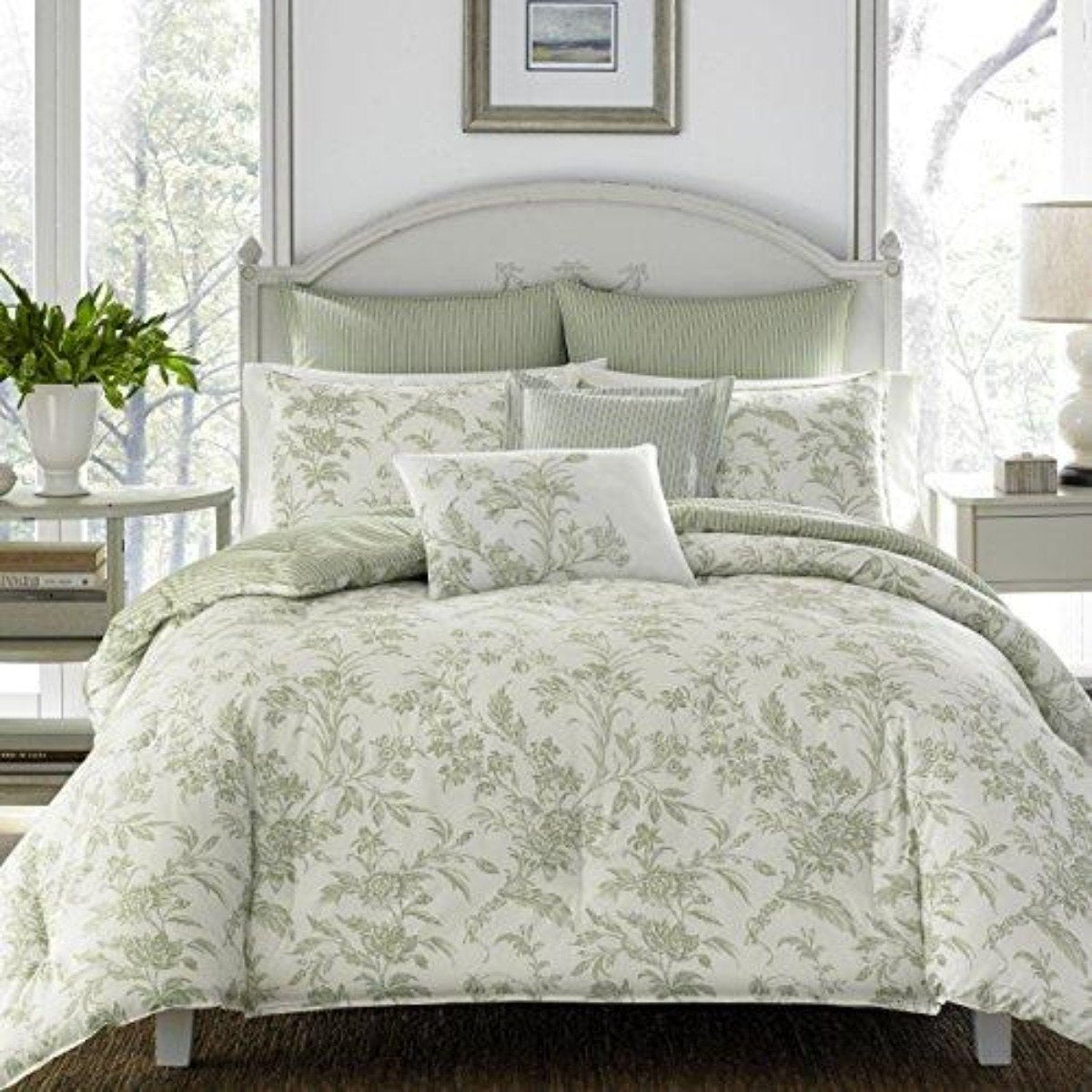 7pc Luxury Ultra Soft Comforter, All Season Premium Bedding Set, Stylish Delicate Design for Home D??cor