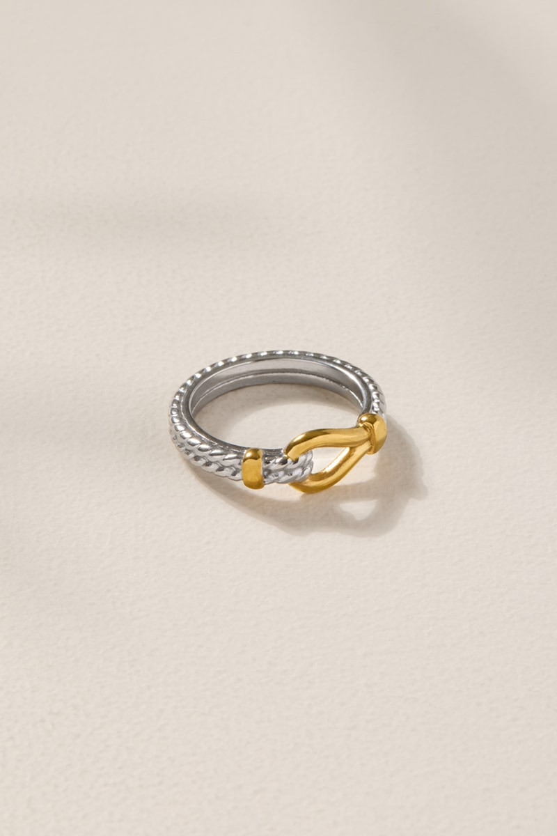 Kathy Stainless Steel Buckle Ring