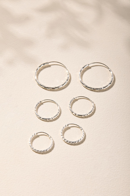 Nola Mixed Hoop Earring Set