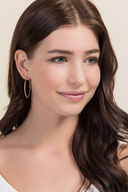 Courtney Hoops In Gold