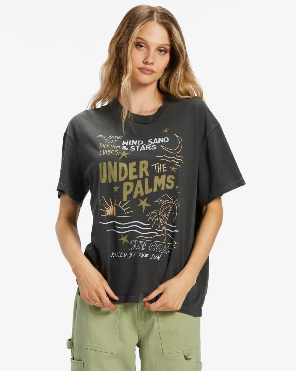 Final inventoryUnder The Palms T-Shirt - Off Black
