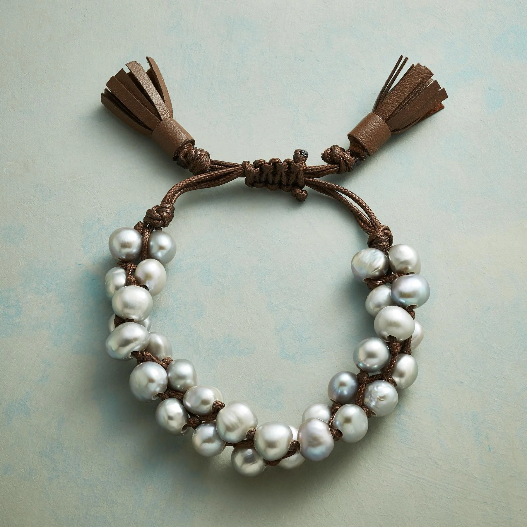 Tassled Pearl Bracelet