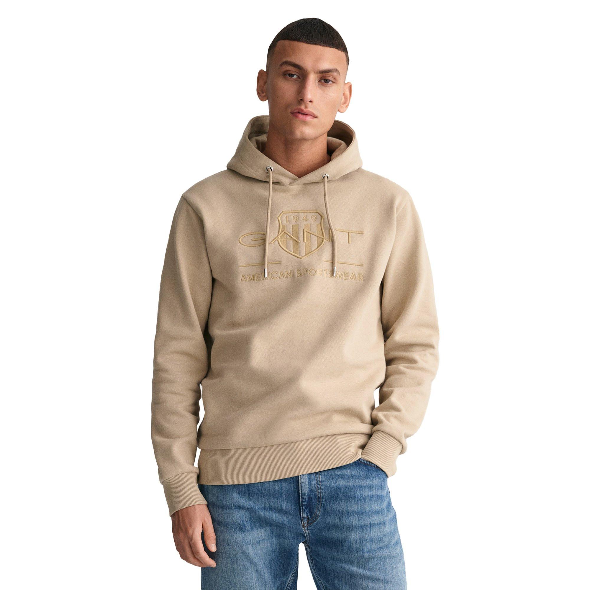 GANT Sweatshirt  Bequem sitzend-REGULAR TONAL SHIELD HOODIE