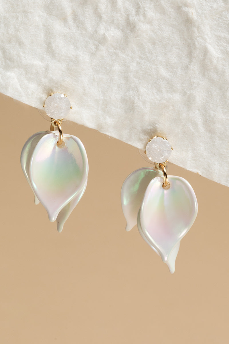 Jillian Pearlescent Pedal Charm Earrings
