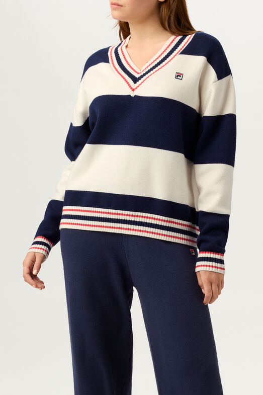 Fila Retro Icon V-Neck Sweater