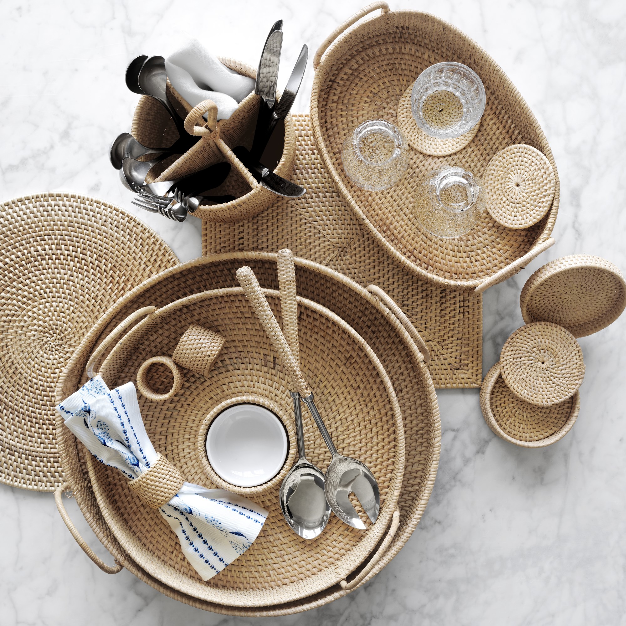 Light Woven Oval Placemat