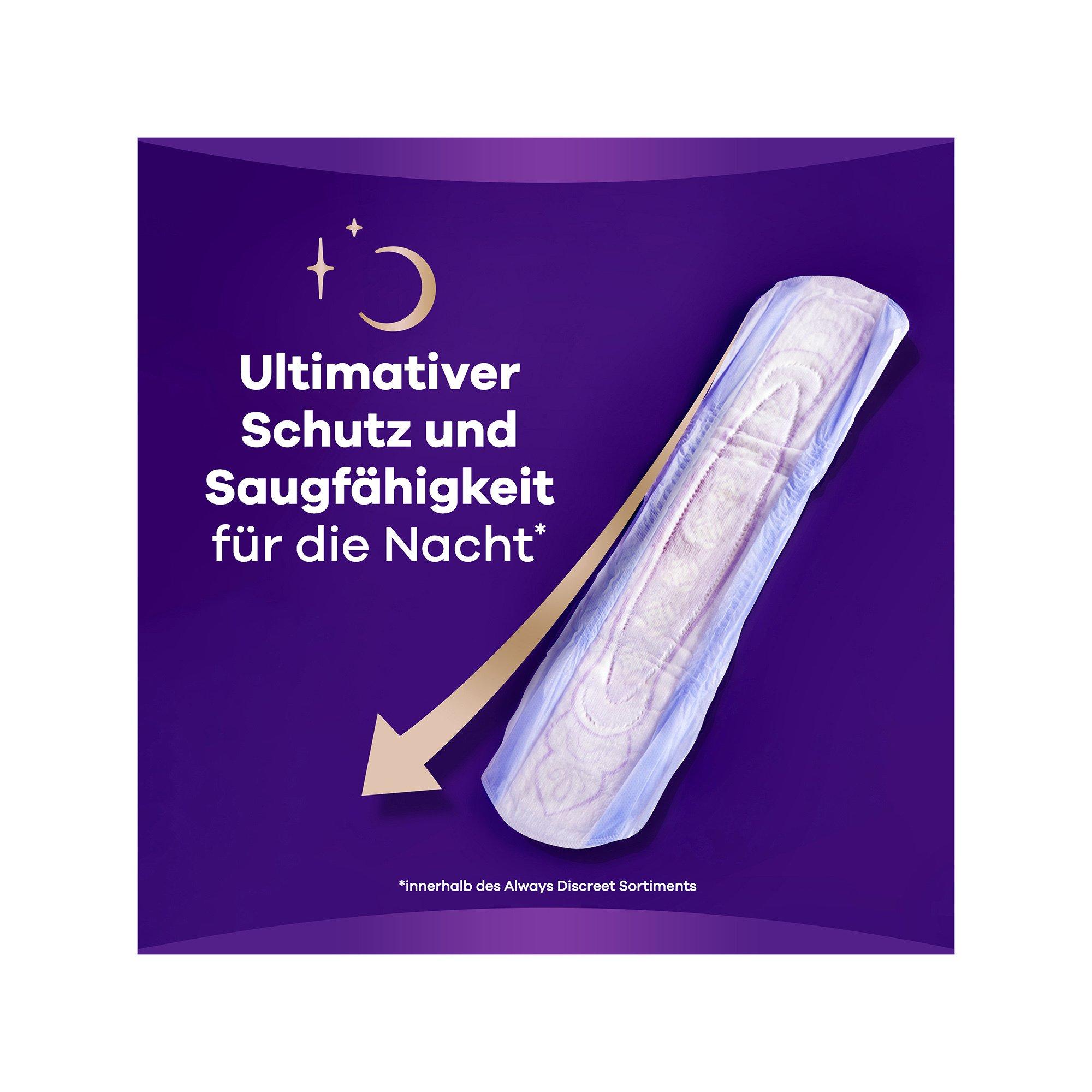 always Discreet Inkontinenz NachtDiscreet Inkontinenz-Einlagen Plus Ultimate Night