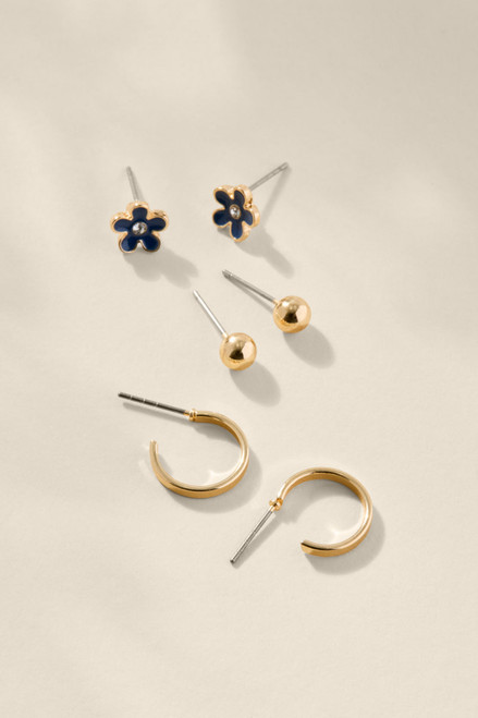 Michelle Floral Stud Earring Set