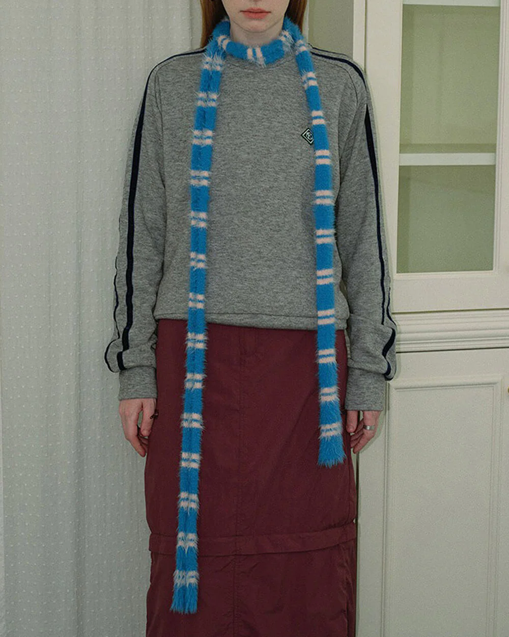 Striped Skinny Scarf