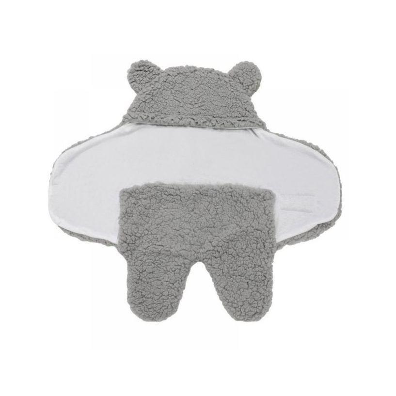 B2X Kuscheliges Babytragetuch mit Ohren – – 0–3 Monate