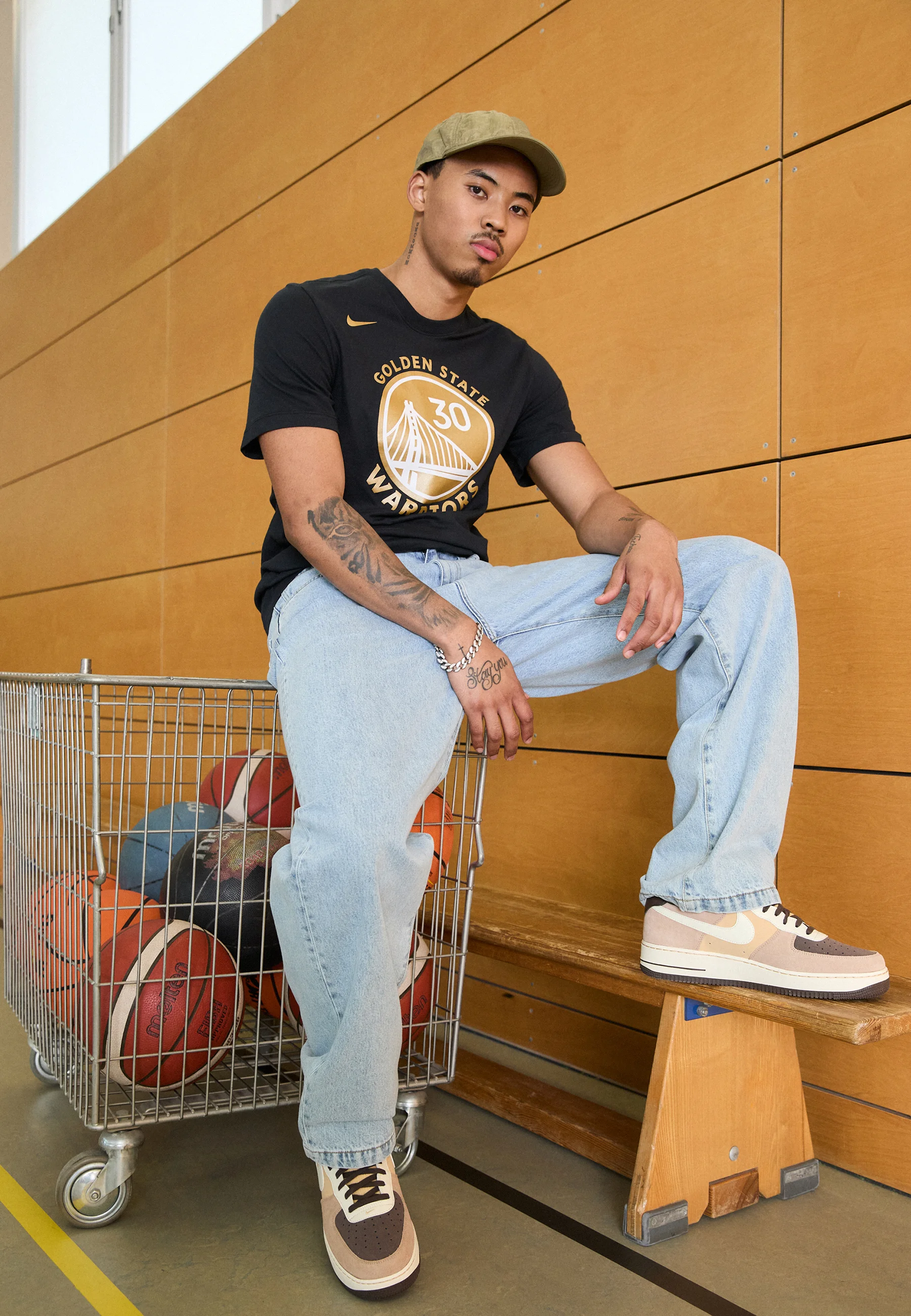 Performance NBA GOLDEN STATE WARRIORS STEPHEN CURRY TEE - T-shirt con stampa