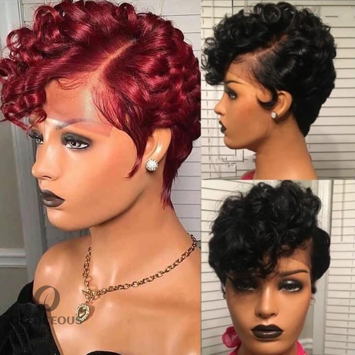 2026 Hot Best Design Kinky Short Curly Bob Wig