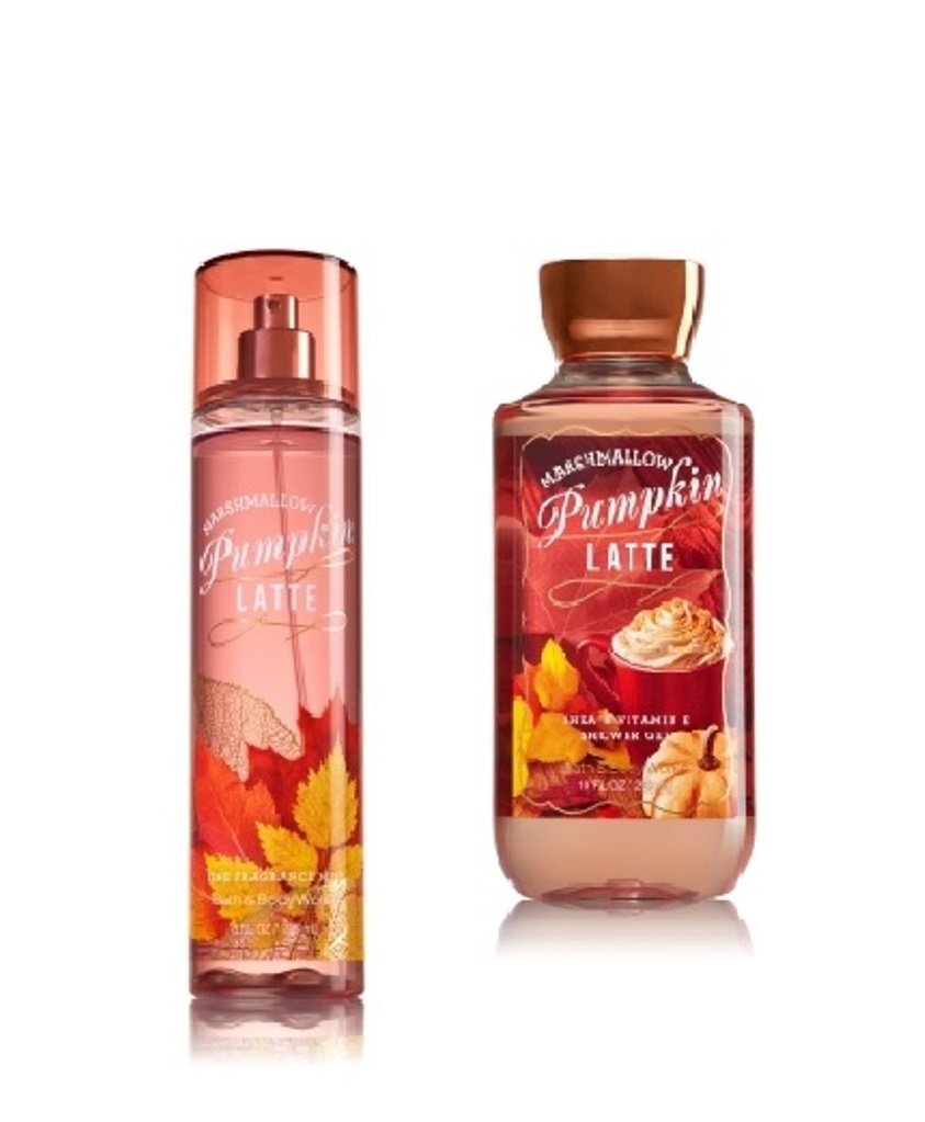Bath & Body Works ~ Signature Collection ~ Marshmallow Pumpkin Latte ~ Fine Fragrance Mist & Shower Gel ~ Set