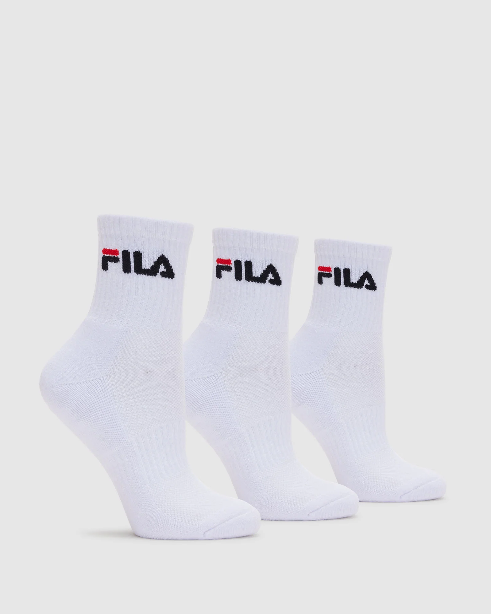 Fila Unisex Qtr Crew Socks 3pk