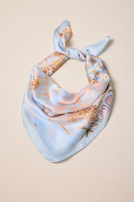 Donna Floral Satin Headwrap