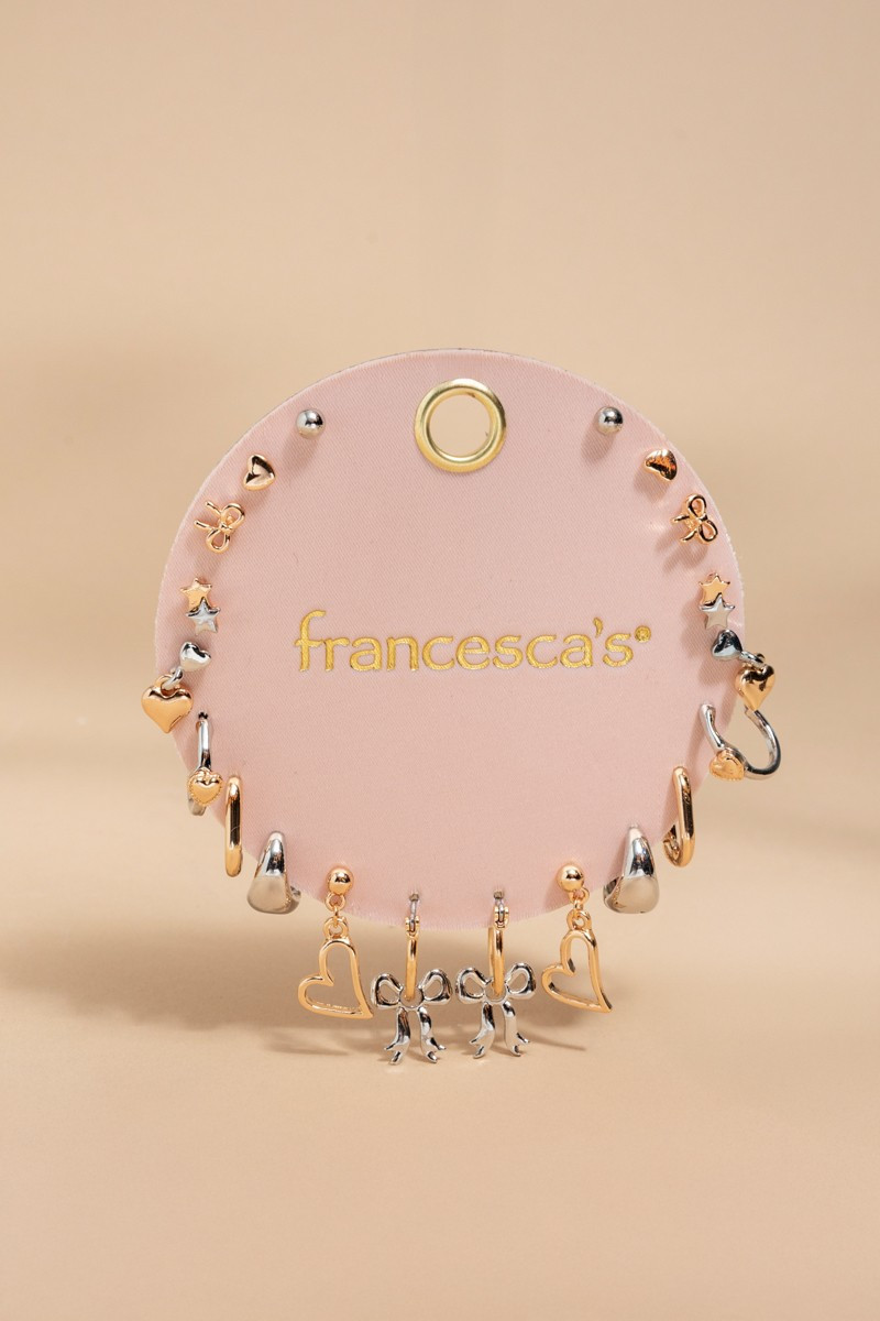 Drew Bows and Hearts Earring Pack