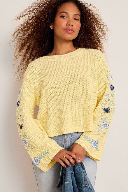 Tammy Floral Embroidered Sweater