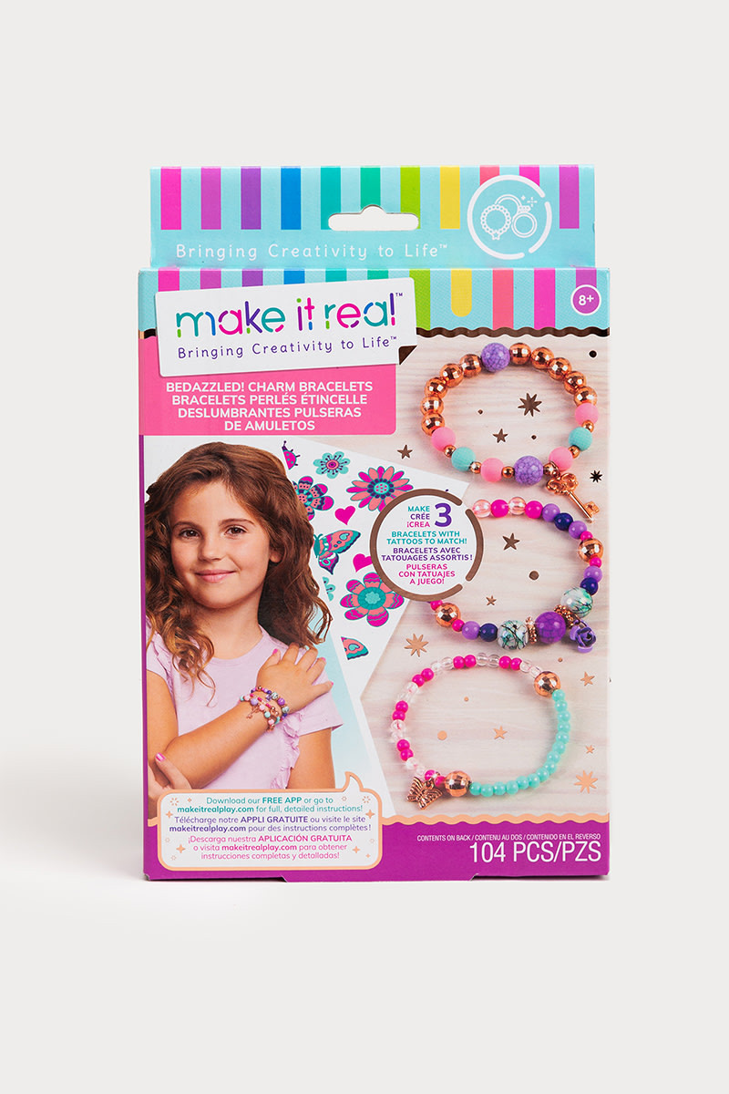 Hello Franki Make It Real: Bedazzled Charm Bracelets Kit for girls
