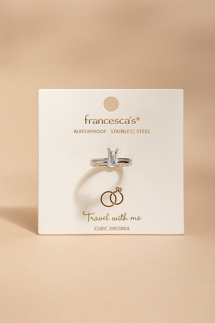 Travel With Me Silver Ring Set