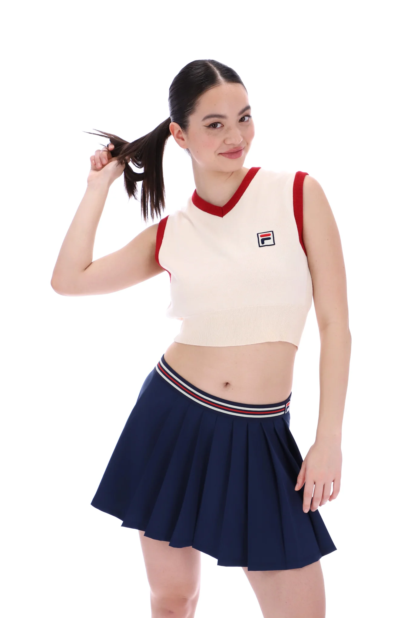 Fila Heritage Crop Sweater Vest