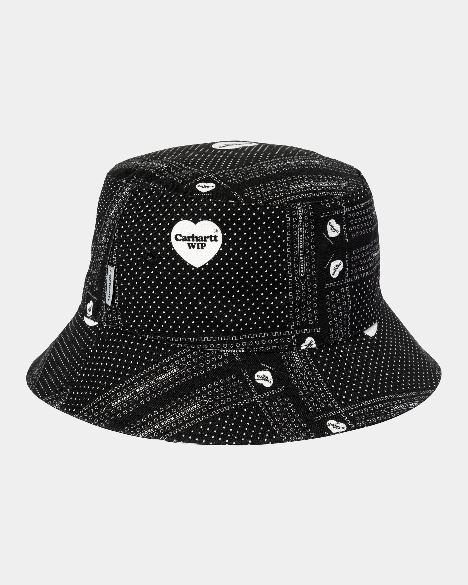 Final inventoryGraphic Bucket Hat | Black Heart Bandana Print