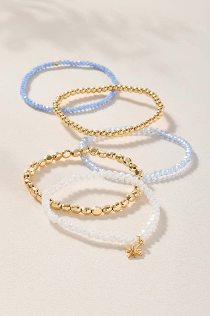 Mia Glass Beaded Bracelet Set