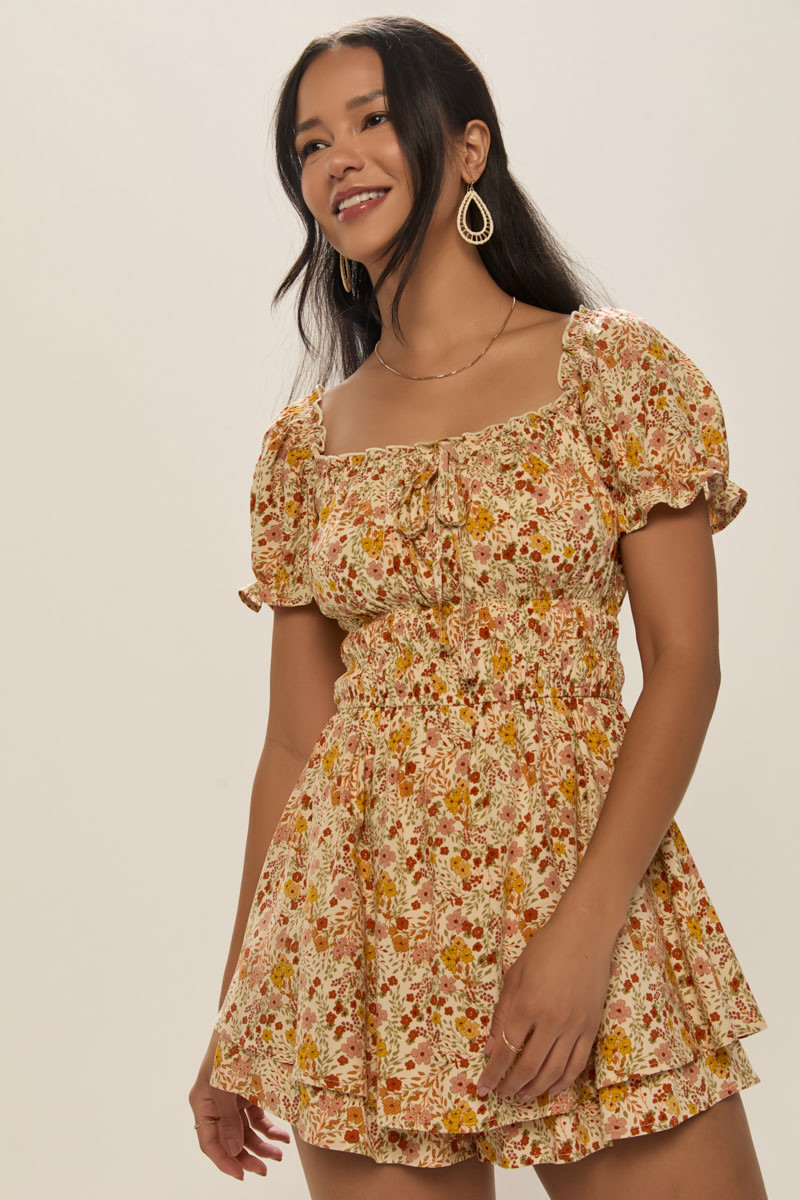 Mona Floral Romper