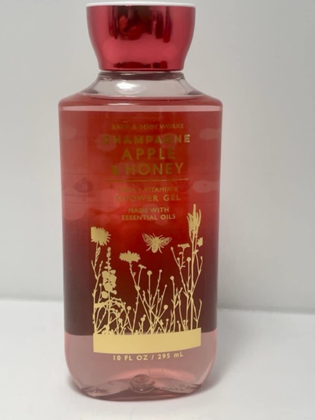Bath & Body Works Champagne Apple Honey Shower Gel 10 Ounce Full Size