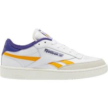 Final inventoryReebok Men's Club C Revenge Shoes - Cloud White / Collegiate Gold / Bold Purple