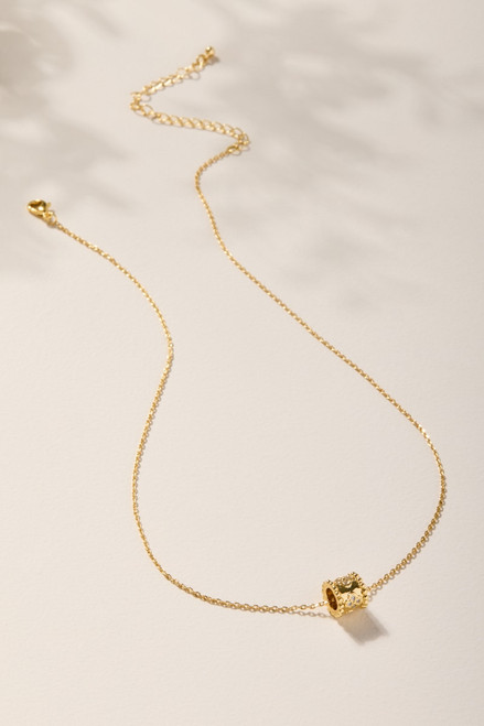 Marsha Clover Spacer Charm Necklace